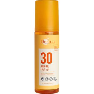 Derma - Zonnebrandolie - SPF 30 - 150 ml - Voor Gevoelige Huid