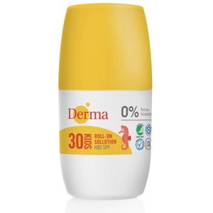 Derma Eco Sun Kinder Zonnebrand Roller - SPF30 - 50 ML - Allergie & Geurvrij - Zonbescherming - Milieuvriendelijk - Kinderformule