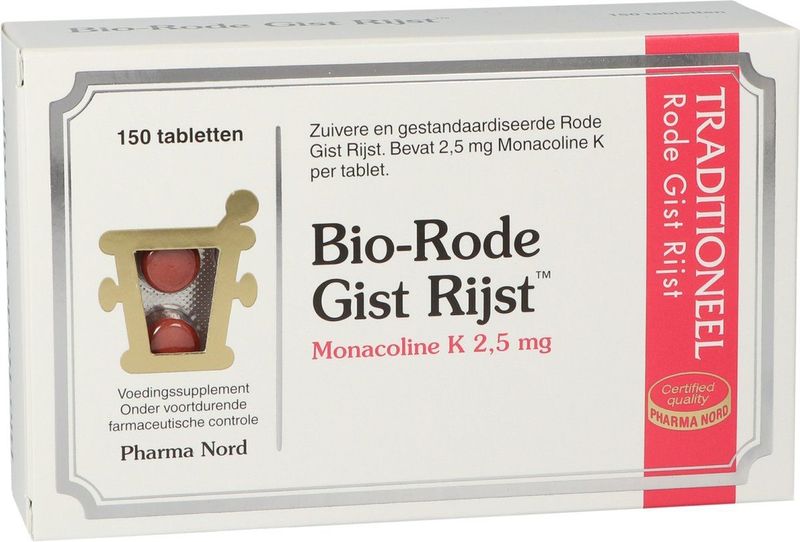 Pharma Nord Bio-Rode Gist Rijst 150 tabletten