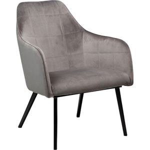 Dan-Form fauteuil embrace grijs velvet 83 x 68 x 77