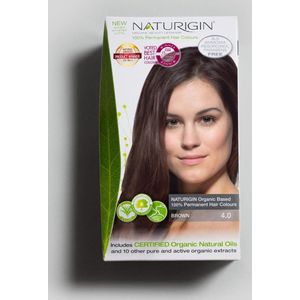 NATURIGIN Natural Permanent Home Hair Dye-Ammonia-free – Brown 4.0