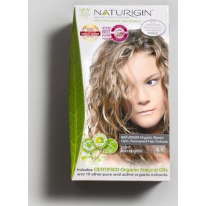 NATURIGIN nr.8.1 LIGHT ASH BLONDE Zonder Ammoniak, SLS en Parabenen