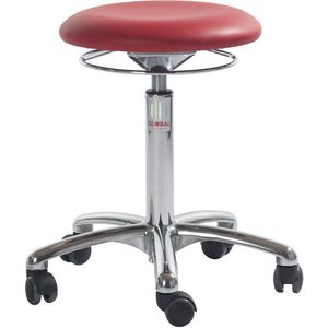 Werkkruk, met ringbediening, rood