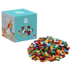 Plus-Plus Basic Regenboog 600 delige bouwset - 3976 - Bouwspeelgoed - Constructiespeelgoed - Set met bouwstenen - Vanaf 5 jaar