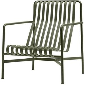 HAY Palissade Lounge Chair High - Olijfgroen