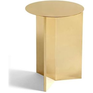 HAY Slit Table Round Bijzettafel Ø 35 cm - Brass