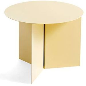 Hay - Slit Table Round - Bijzettafel - Lichtgeel - Staal - 35,5 cm