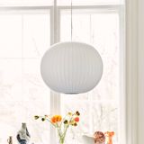 HAY Design hanglamp Nelson Ball Bubble, dimbaar, wit / opaal, Woon-/ Eetkamer, Kunststof, Design, hanglamp