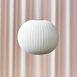 HAY Design hanglamp Nelson Ball Bubble, dimbaar, wit / opaal, Woon-/ Eetkamer, Kunststof, Design, hanglamp