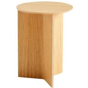 HAY Slit Table Wood Round Bijzettafel - � 35 cm - Oak