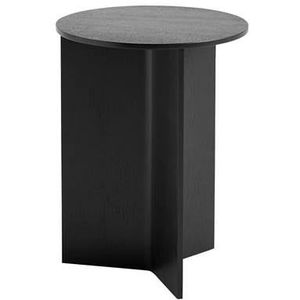 HAY Slit Table Wood Round Bijzettafel -  Ø 35 cm - Zwart
