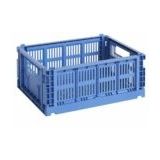 Aufbewahrungsbox HAY Colour Crate Electric Blue Medium