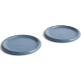 HAY - Barro TellerØ24 cm - 2er-Set (Dunkelblau)
