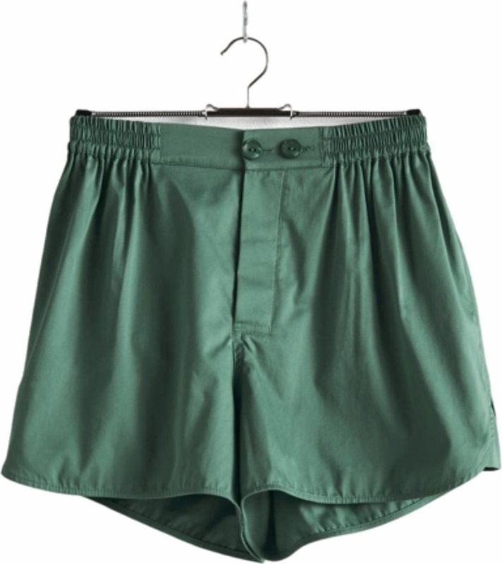 HAY - Outline Pyjama Shorts - Pyjamabroek - Smaragdgroen - 100% Organisch Katoen