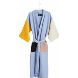 HAY - Waffle - Badjas - Dusty Blue Multi - Katoenmix