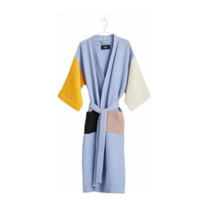 HAY - Waffle - Badjas - Dusty Blue Multi - Katoenmix