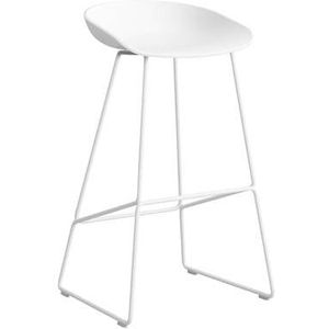 HAY About a Stool AAS38 Barkruk - H 75cn - White Steel - White