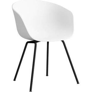 HAY About a Chair AAC26 Stoel - Black Steel - White