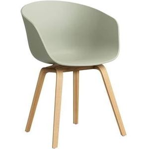 HAY About a Chair AAC22 Stoel - Oak - Pastel Green