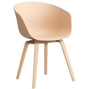 HAY About a Chair AAC22 Stoel - Soaped Oak - Pale Peach