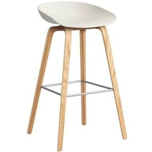 HAY About a Stool AAS32 Barkruk - H 75 cm - Oak - Melange Cream