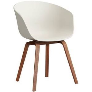 HAY About a Chair AAC22 Stoel - Walnut - Melange Cream