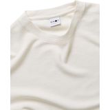 Nn07 - Wafel Gebreid Longsleeve Shirt - Wit - Heren