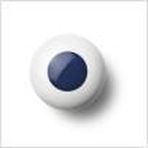 Ann Black Dots - Deurknop - Middel - Blauw