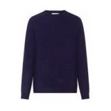 KnowledgeCotton Apparel - O-Neck Wool Knit - Wollen Trui - Blauw