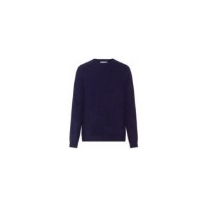 KnowledgeCotton Apparel - O-Neck Wool Knit - Wollen Trui - Blauw