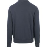 KnowledgeCotton Apparel - Erik Basic Badge Sweat - Total Eclipse - Katoen
