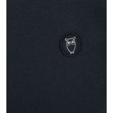 KnowledgeCotton Apparel - Erik Basic Badge Sweat - Total Eclipse - Katoen