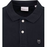 KnowledgeCotton Apparel - Toke Basic Badge - Poloshirt - Total Eclipse - 100% Biologisch Katoen