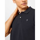 KnowledgeCotton Apparel - Toke Basic Badge - Poloshirt - Total Eclipse - 100% Biologisch Katoen