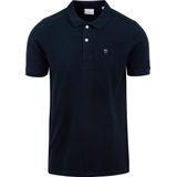 KnowledgeCotton Apparel - Toke Basic Badge - Poloshirt - Total Eclipse - 100% Biologisch Katoen