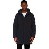 Knowledge Cotton Apparel - Climate Shell Jacket - Zwart - Softshell