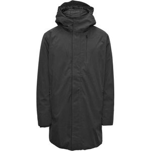 Knowledge Cotton Apparel - Climate Shell Jacket - Zwart - Softshell