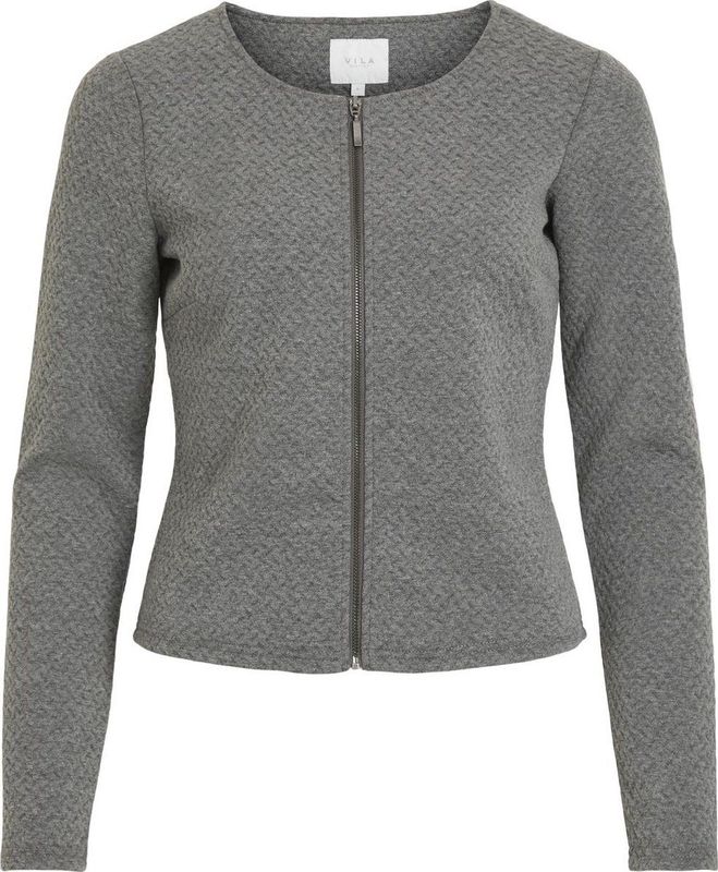 VILA - Tussenjas 'Naja' - Grijs Gemêleerd - Tussenjas