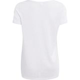 Object Objetessi Slub S s V-neck Noos Tops T-shirts - Wit
