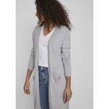 Gebreid Vest - Split Hals - Lange Mouwen - Viscose/Polyester/Nylon