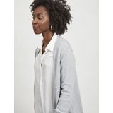 Gebreid Vest - Split Hals - Lange Mouwen - Viscose/Polyester/Nylon