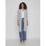 Gebreid Vest - Split Hals - Lange Mouwen - Viscose/Polyester/Nylon