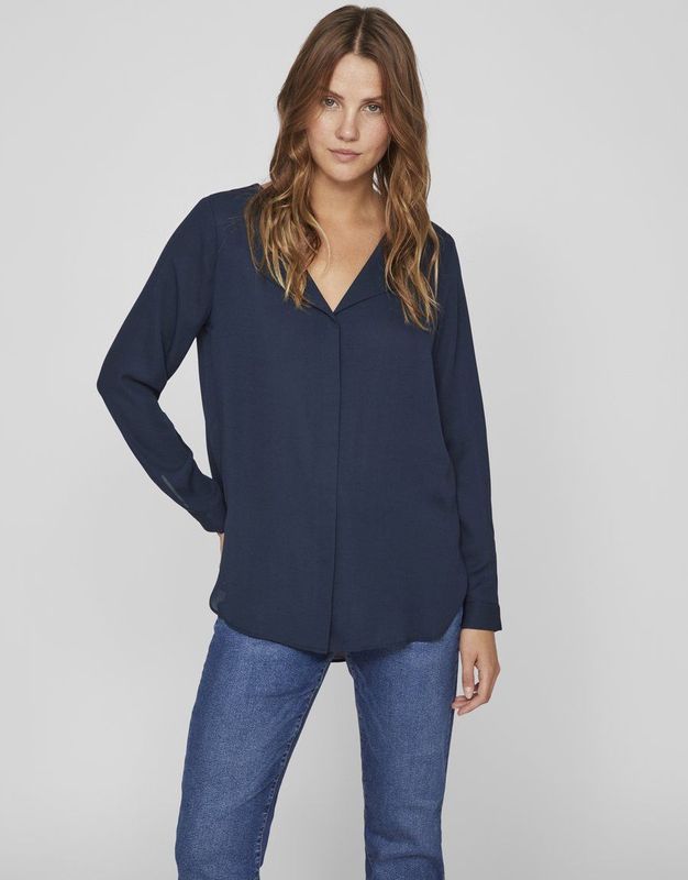 Vila - Lucy - Overhemd - Geel - 100% Gerecycled Polyester