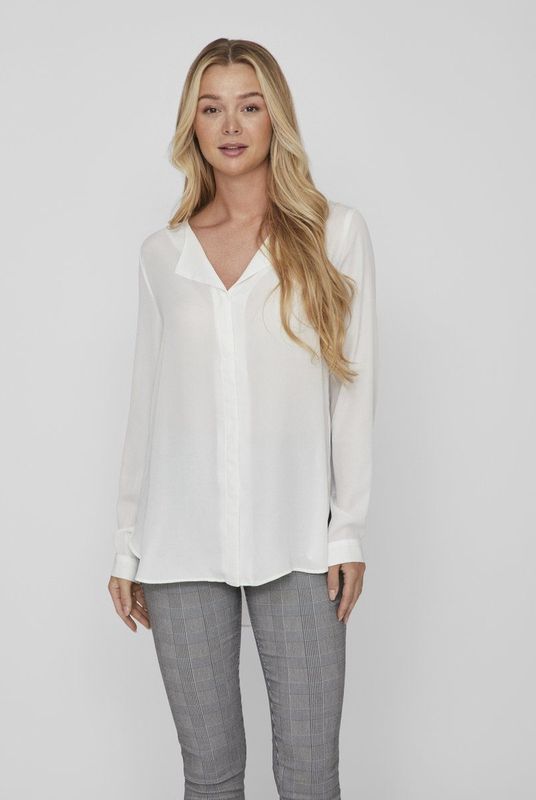 Vila - Lucy - Overhemd - Met Lange Mouwen - Regular Fit - 100% Gerecycled Polyester