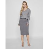 Vila - Ril - Gebreide Trui - V-hals - Lange Mouwen - Viscose/Polyester