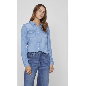 Vila Vibista Denim Shirt/Su Noos Dames Blouse