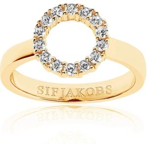 Sif Jakobs Jewellery, Accessoires, Dames, Geel, 52 MM, Biella Piccolo Vergulde Ring