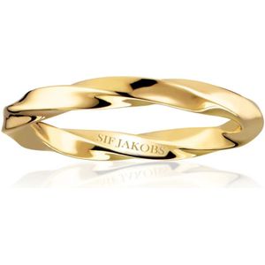 Sif Jakobs Jewellery, Accessoires, Dames, Geel, 54 MM, Vergulde Zilveren Ring