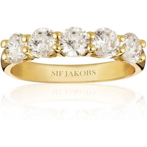 Sif Jakobs Jewellery, Accessoires, Dames, Geel, 52 MM, Belluno Uno Zilveren Ring