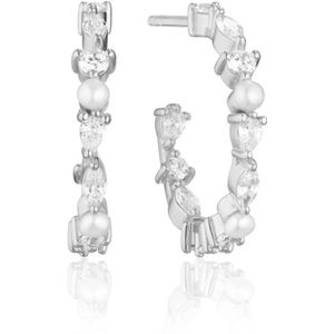 Sif Jakobs Jewellery Oorbellen - Adria Creolo Medio Earrings in silver